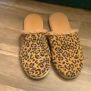 Animal print slip on shoes women’s size 7